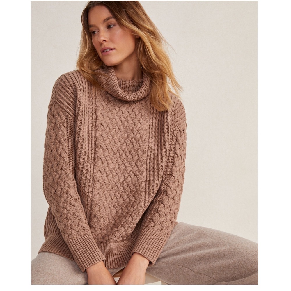 Haven Well Within Braided Cable Knit Sweater size medium